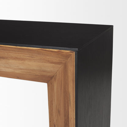 Mercana Tabor Natural Wooden Waterfall Console Table