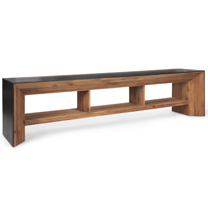 Tabor Natural Wooden Waterwall Media Console