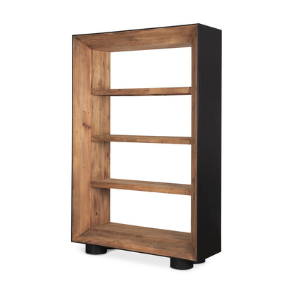 Tabor Natural Wooden Modern Etagere