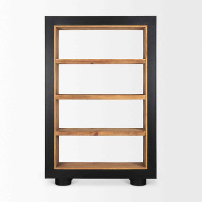 Tabor Natural Wooden Modern Etagere