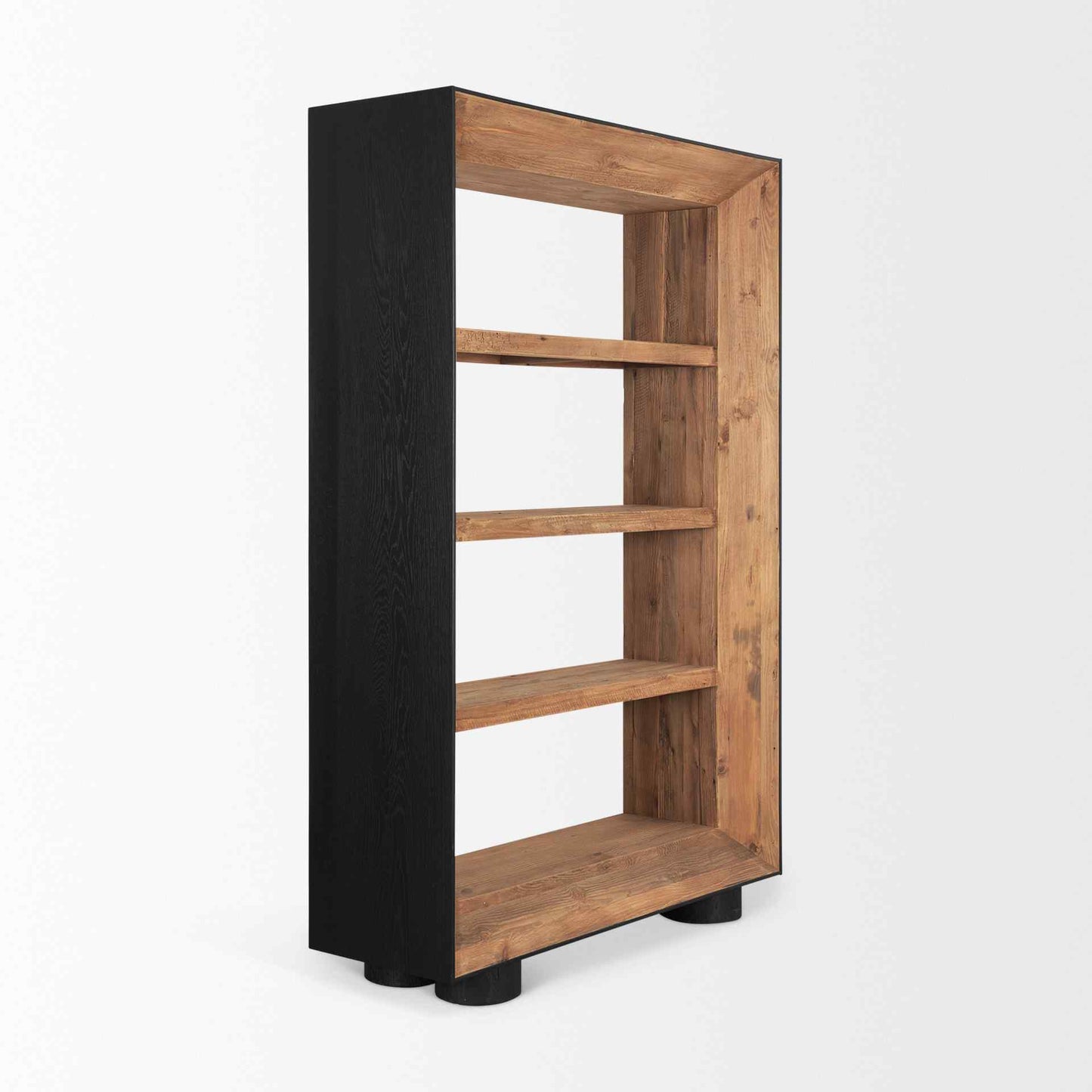 Tabor Natural Wooden Modern Etagere