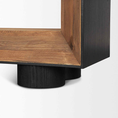 Tabor Natural Wooden Modern Etagere