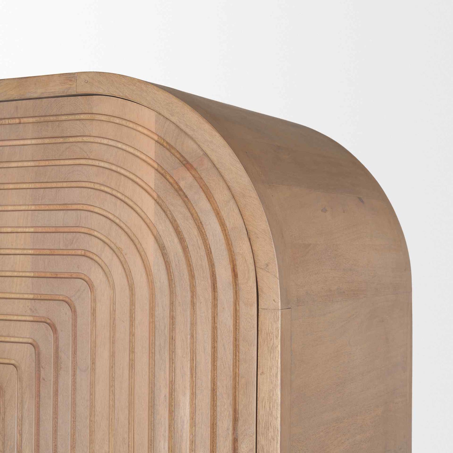 Sorina Light Brown Wood Bookcase