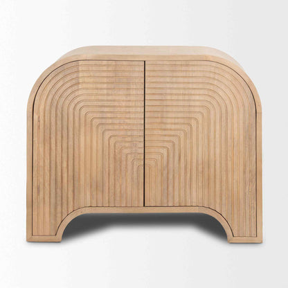 Sorina Light Brown Wood Accent Cabinet