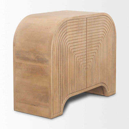Sorina Light Brown Wood Accent Cabinet