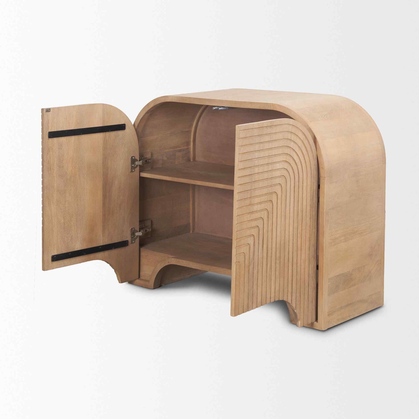 Sorina Light Brown Wood Accent Cabinet