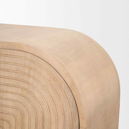 Sorina Light Brown Wood Accent Cabinet