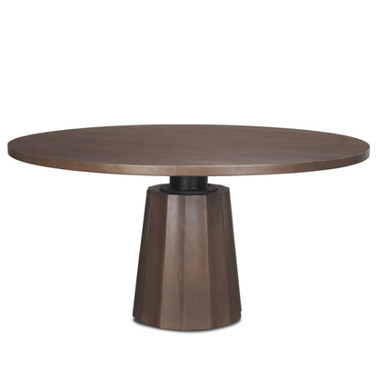 Mercana Swanson Wooden Round Pedestal Dining Table