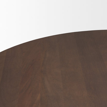 Mercana Swanson Wooden Round Pedestal Dining Table