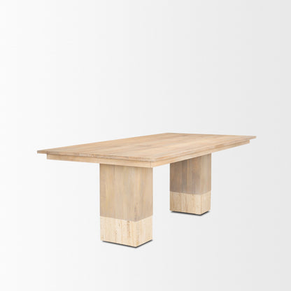Mercana Shivon Wooden Rectangular Dining Table