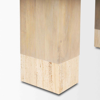 Mercana Shivon Wooden Rectangular Dining Table