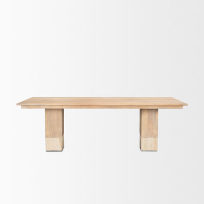 Mercana Shivon Wooden Rectangular Dining Table