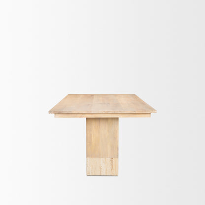 Mercana Shivon Wooden Rectangular Dining Table