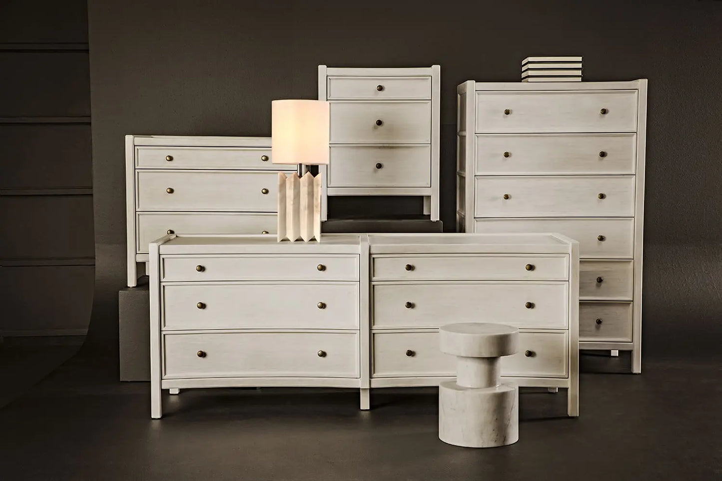 Noir Jman Lamp White Shade