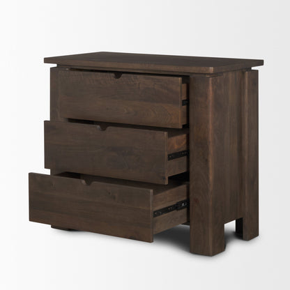 Wallen Three Drawers Wooden Chest