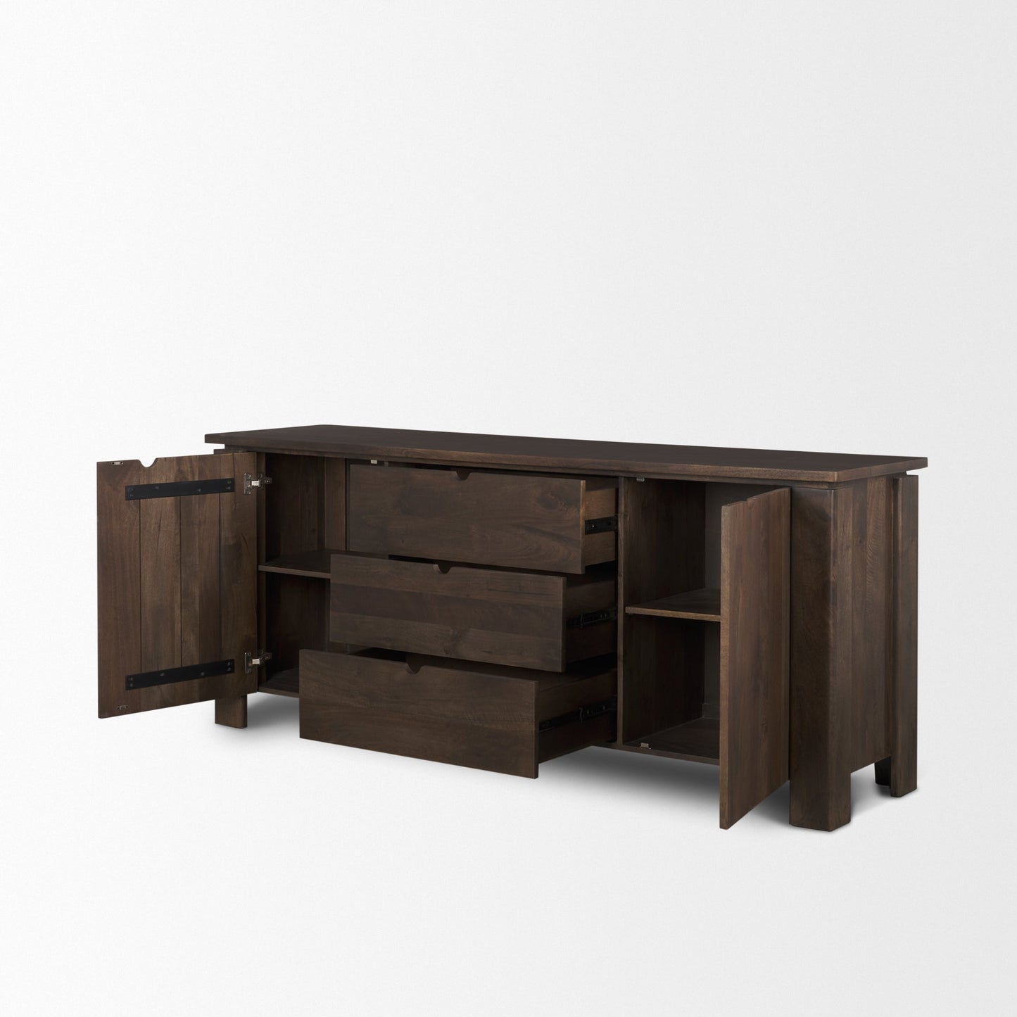 Wallen Three Drawers Wood Sideboard