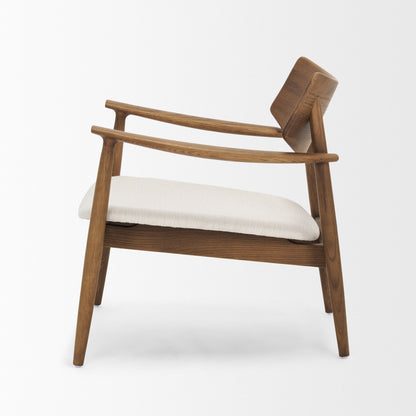 Haggen Cream Fabric Accent Chair