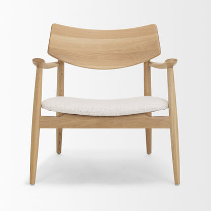 Haggen Cream Fabric Accent Chair