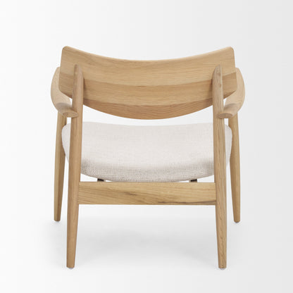 Haggen Cream Fabric Accent Chair