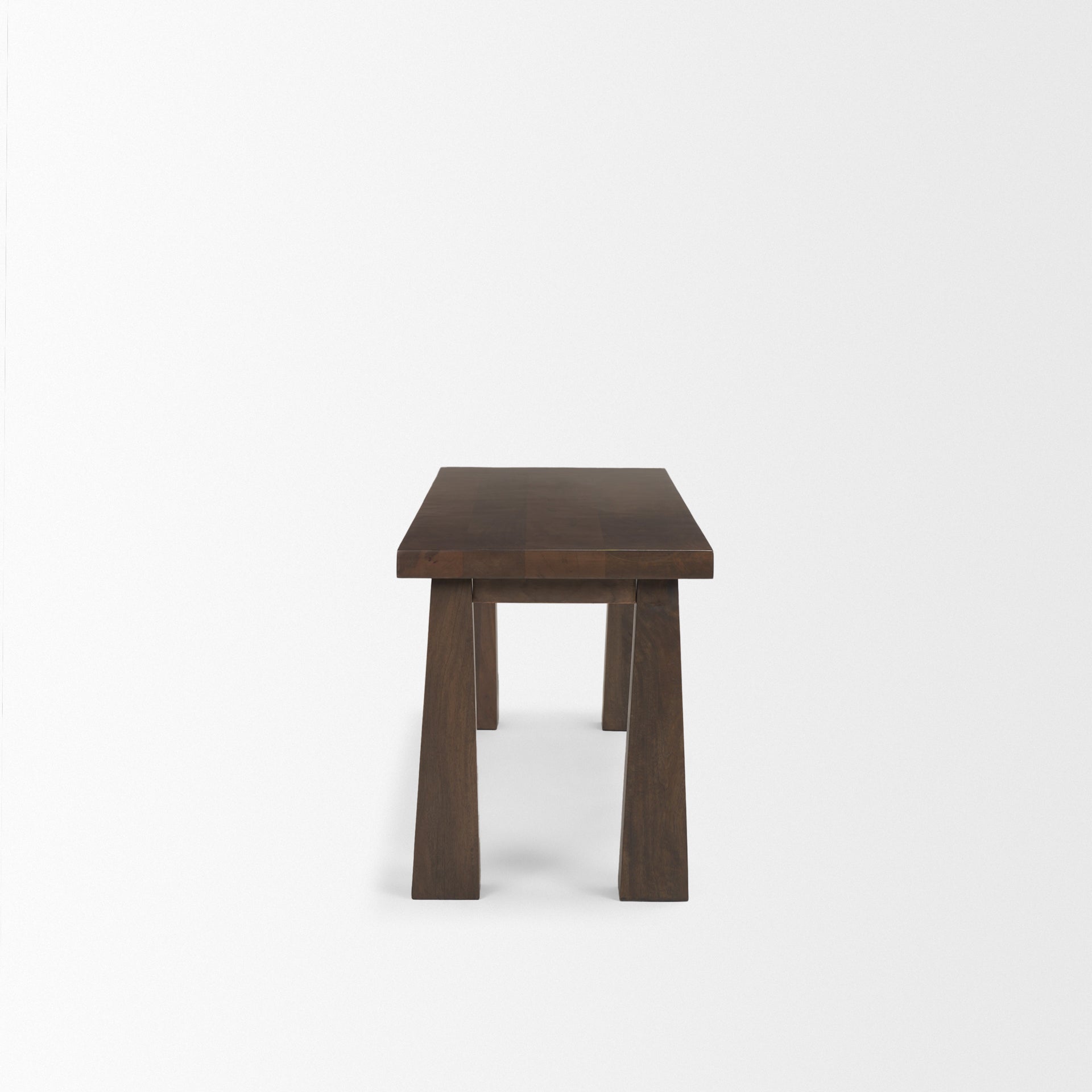Mercana Wolcott Dark Brown Wooden Dining Bench