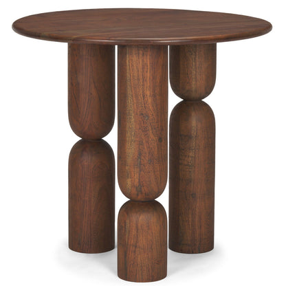 Mercana Sonel Pedestal Wooden Foyer Table