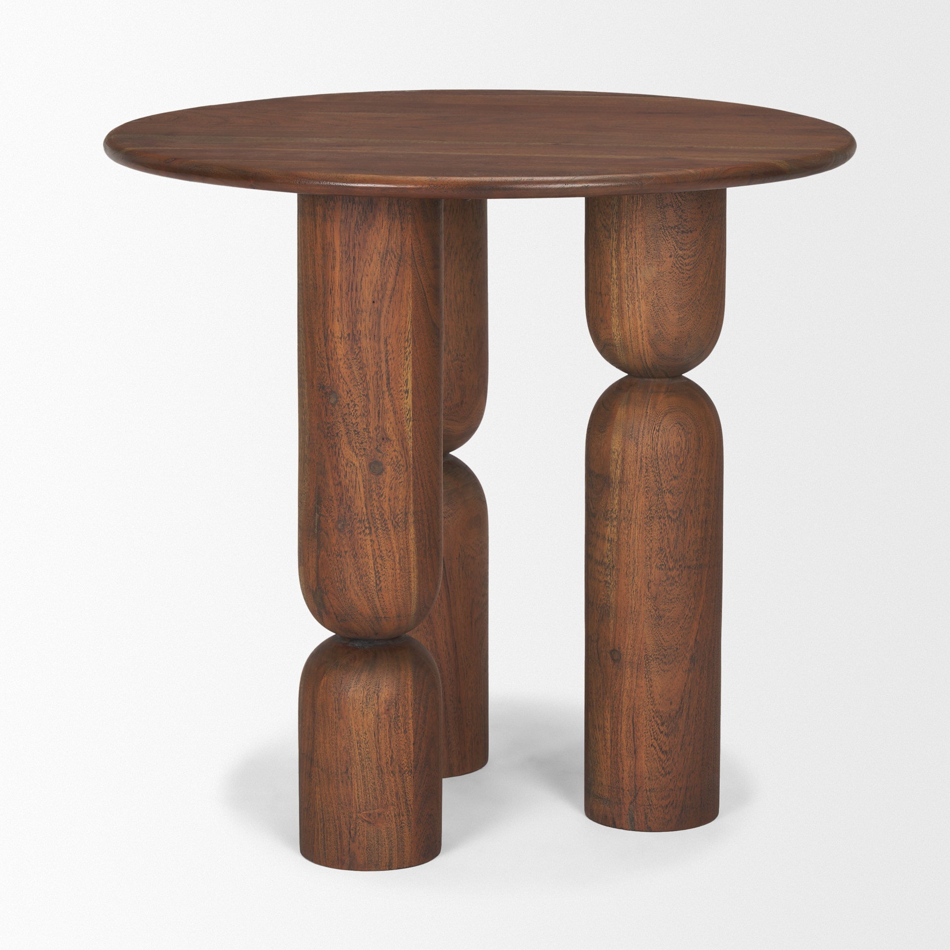 Mercana Sonel Pedestal Wooden Foyer Table
