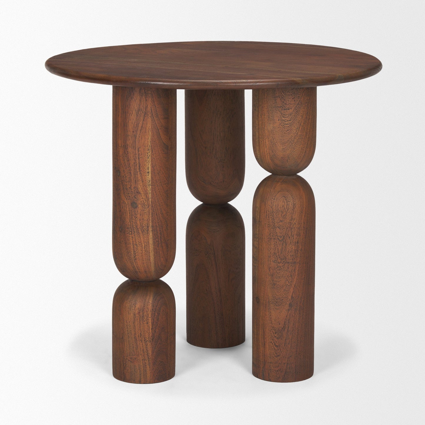 Mercana Sonel Pedestal Wooden Foyer Table