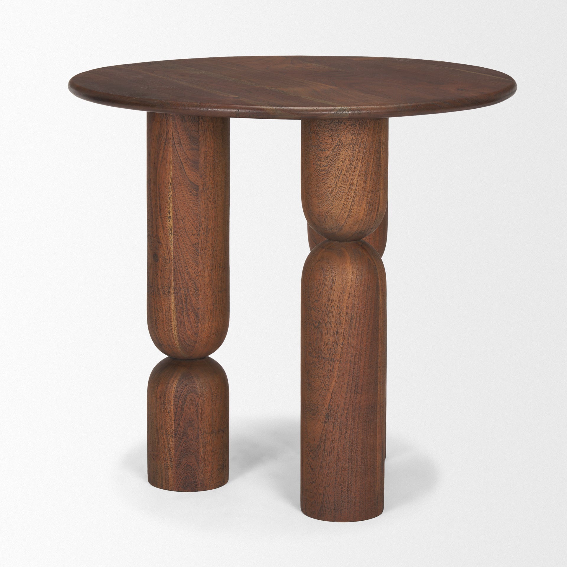 Mercana Sonel Pedestal Wooden Foyer Table