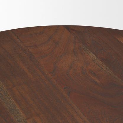 Mercana Sonel Pedestal Wooden Foyer Table