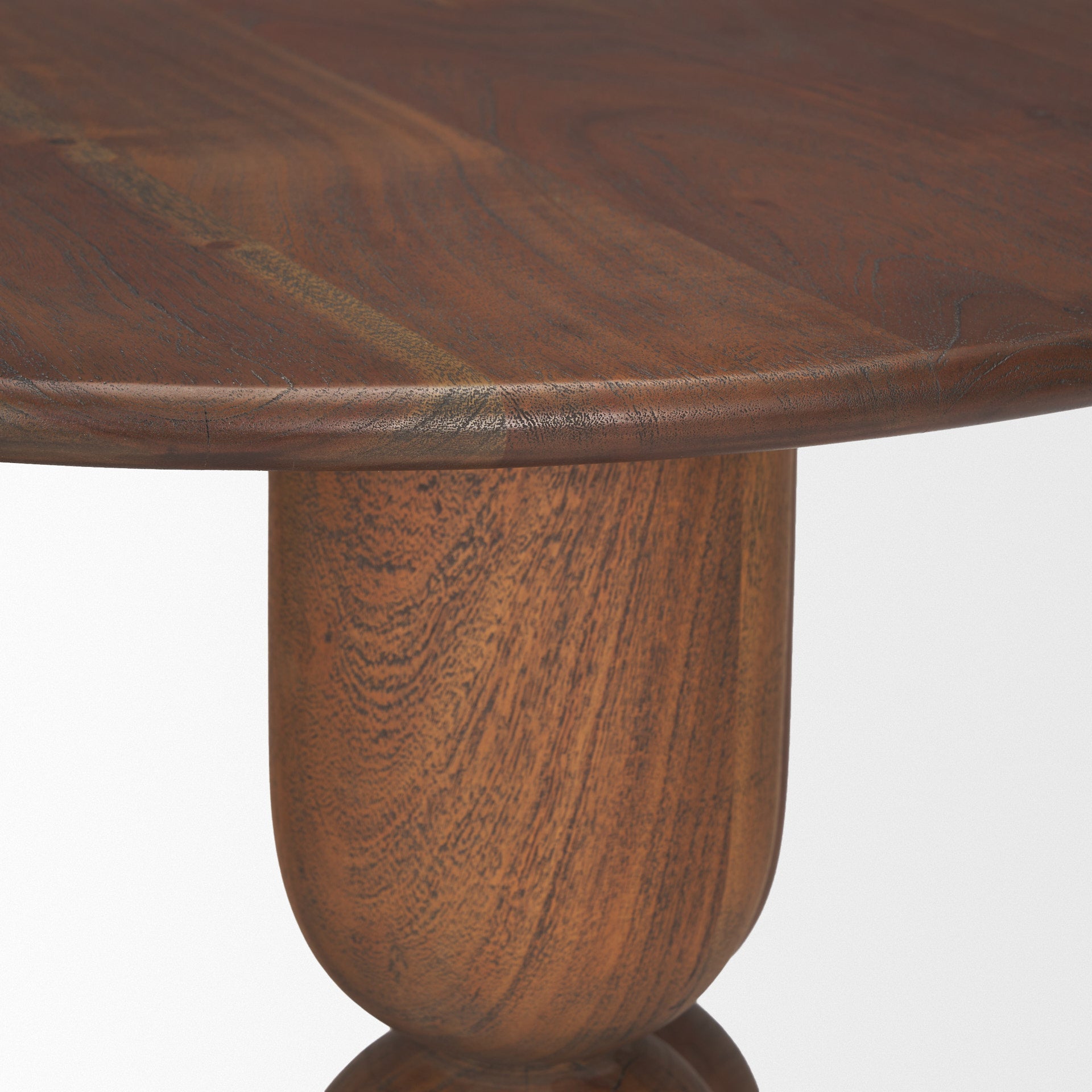 Mercana Sonel Pedestal Wooden Foyer Table