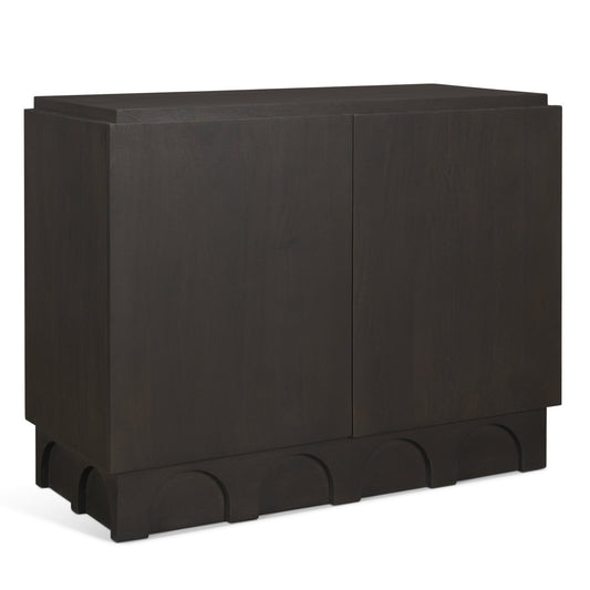 Mercana Wagner Wooden Arched Accent Cabinet