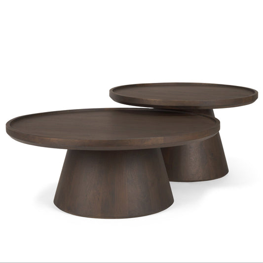 Mercana Takoda Wooden Nesting Coffee Table (set of 2)