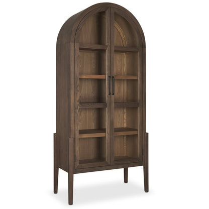 Teva Two Toned Wood Arched Bookcase