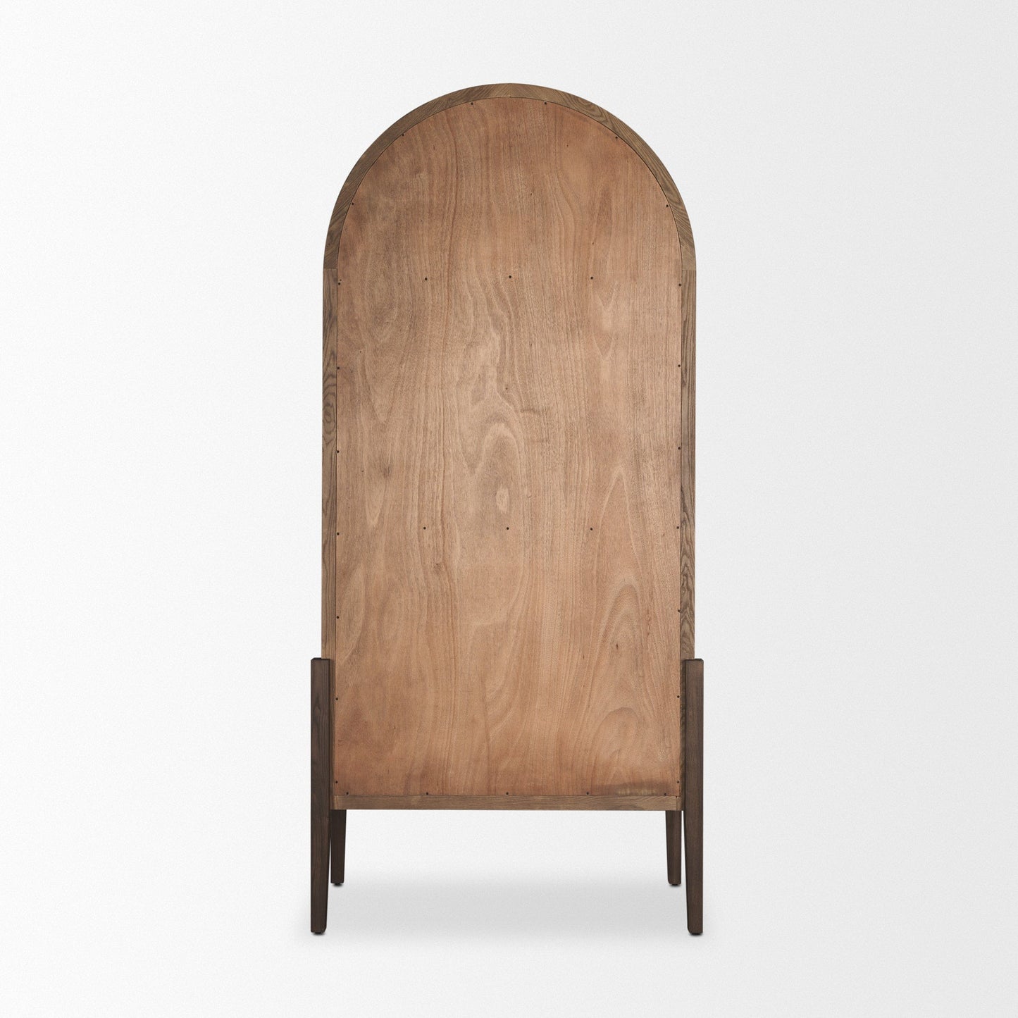 Teva Two Toned Wood Arched Bookcase
