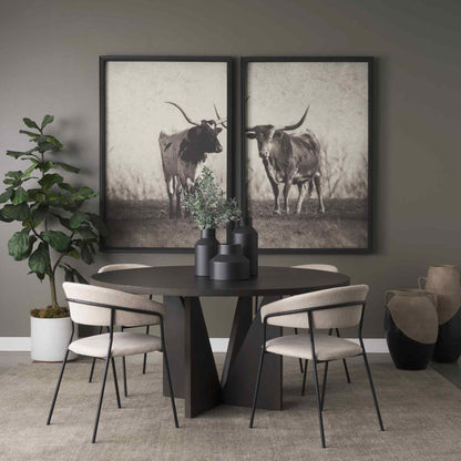 Mercana Tarro Wooden Round Dining Table