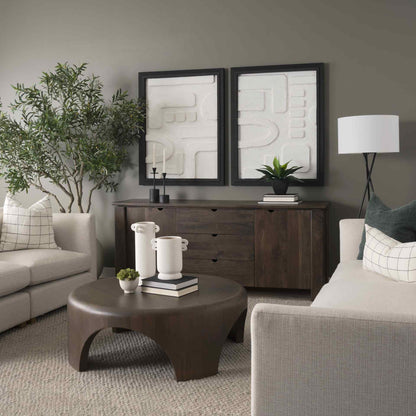 Mercana Shima Arched Legs Round Coffee Table