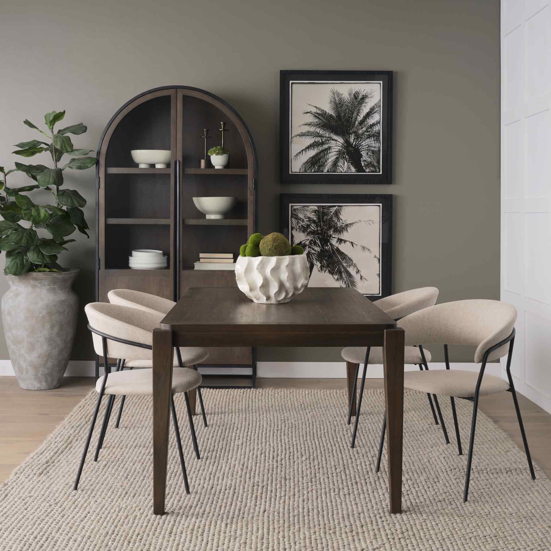 Mercana Teva Wood Rectangular Dining Table