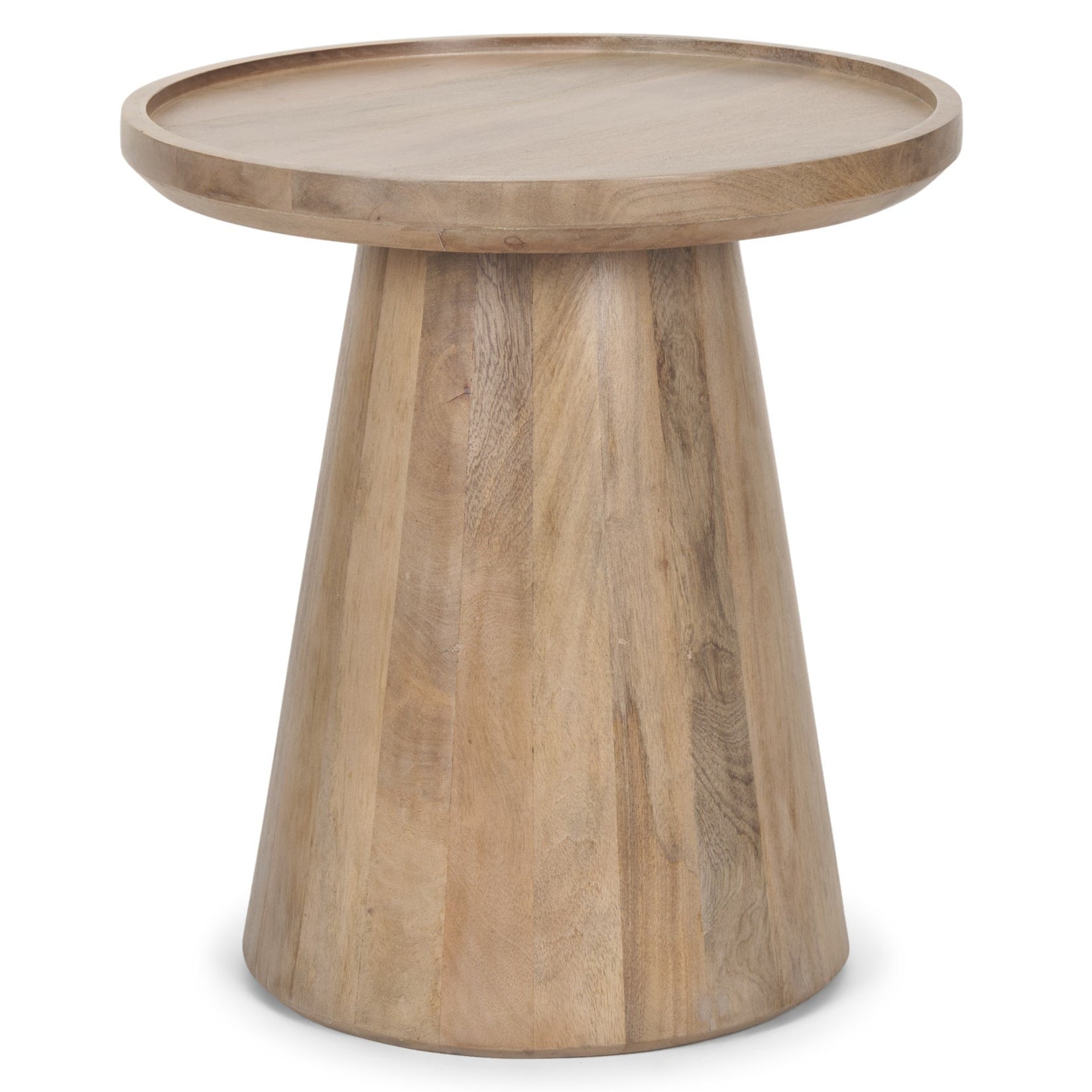 Mercana Takoda Wood Tapered Drum Accent Table