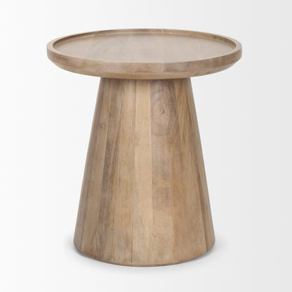 Mercana Takoda Wood Tapered Drum Accent Table