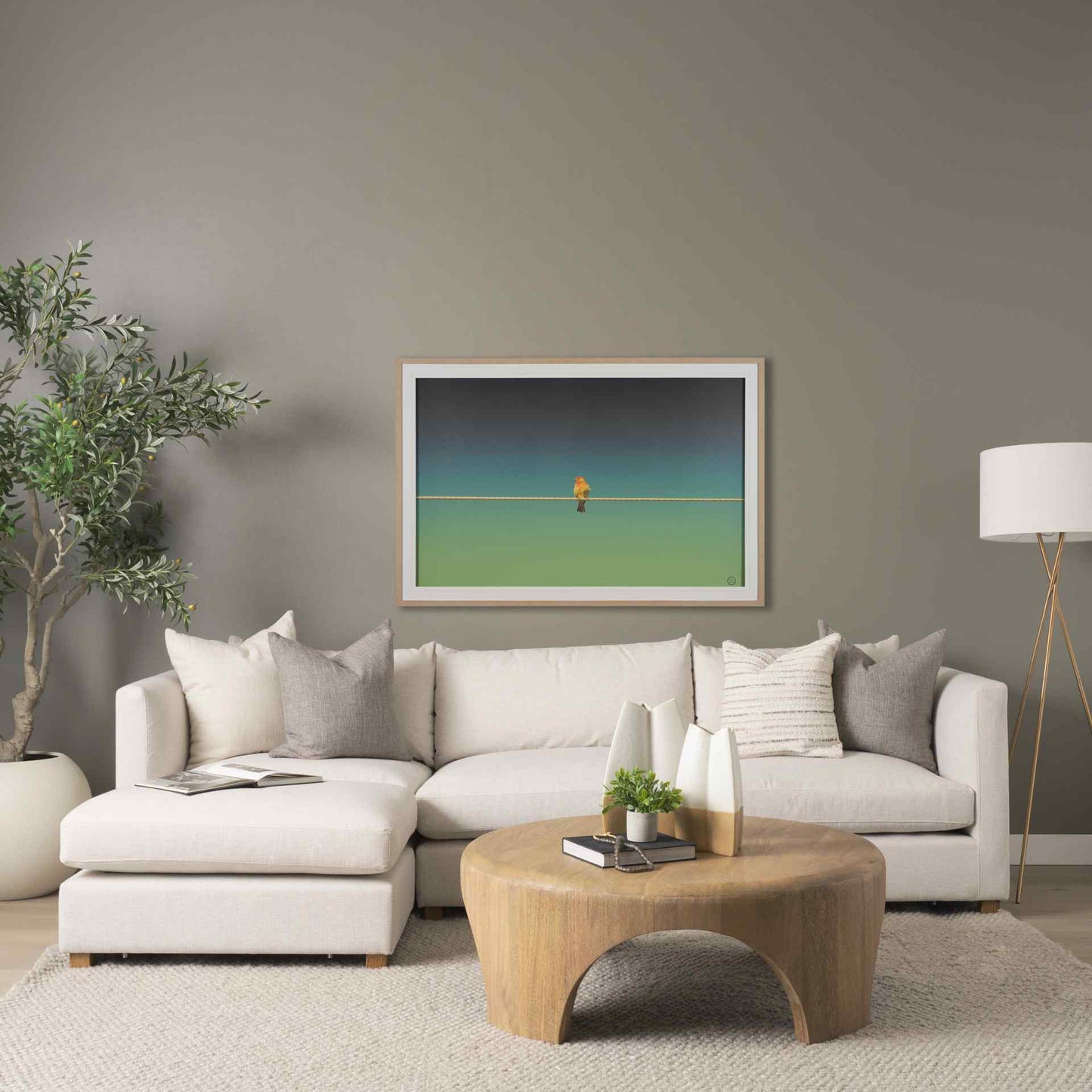Mercana Shima Arched Legs Round Coffee Table