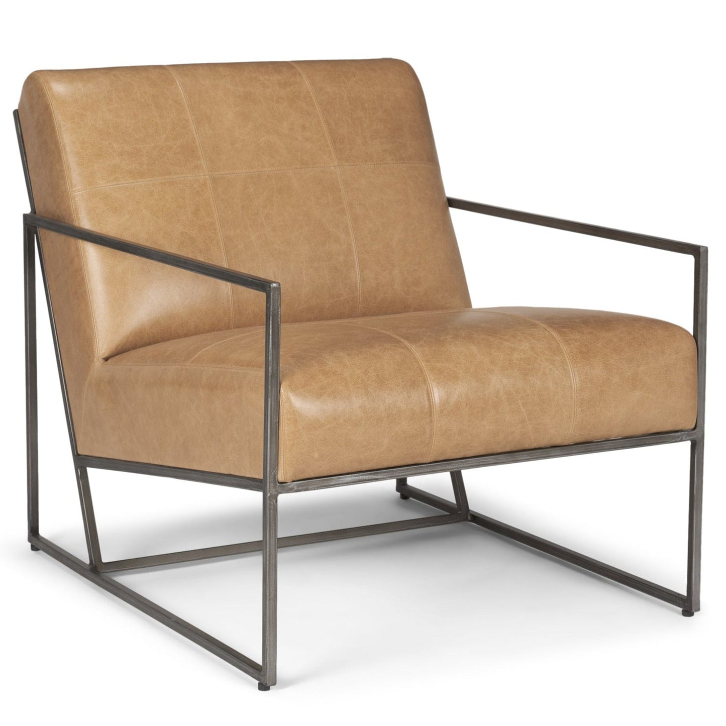 Stratton Genuine Leather Accent Chair