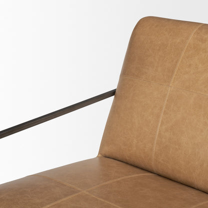 Stratton Genuine Leather Accent Chair