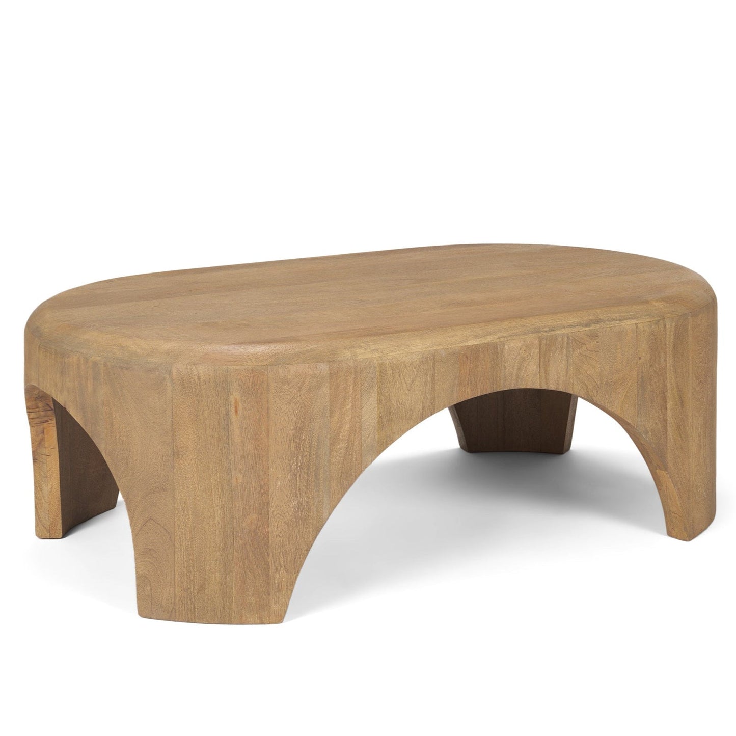 Mercana Shima Arched Legs Oval Coffee Table