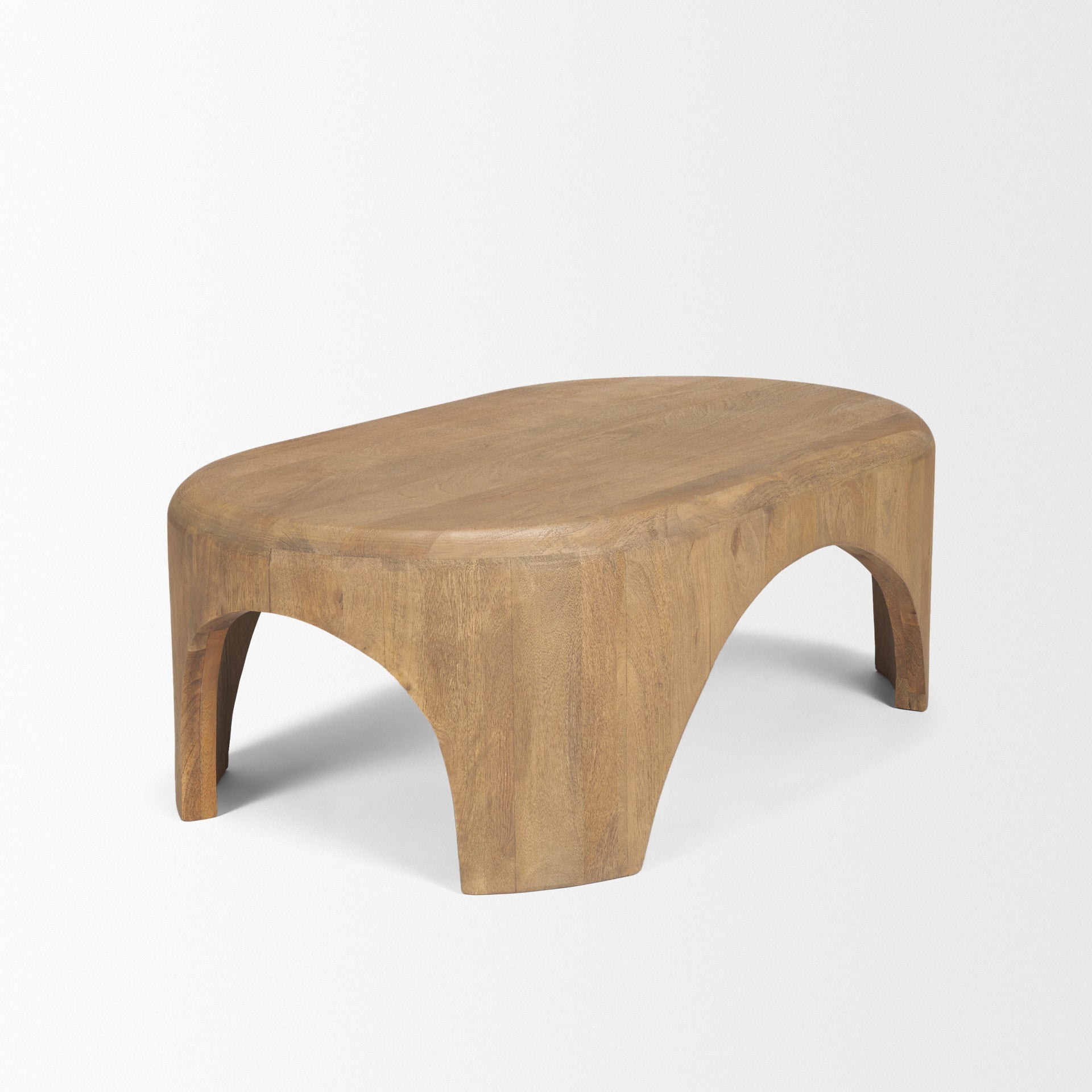 Mercana Shima Arched Legs Oval Coffee Table