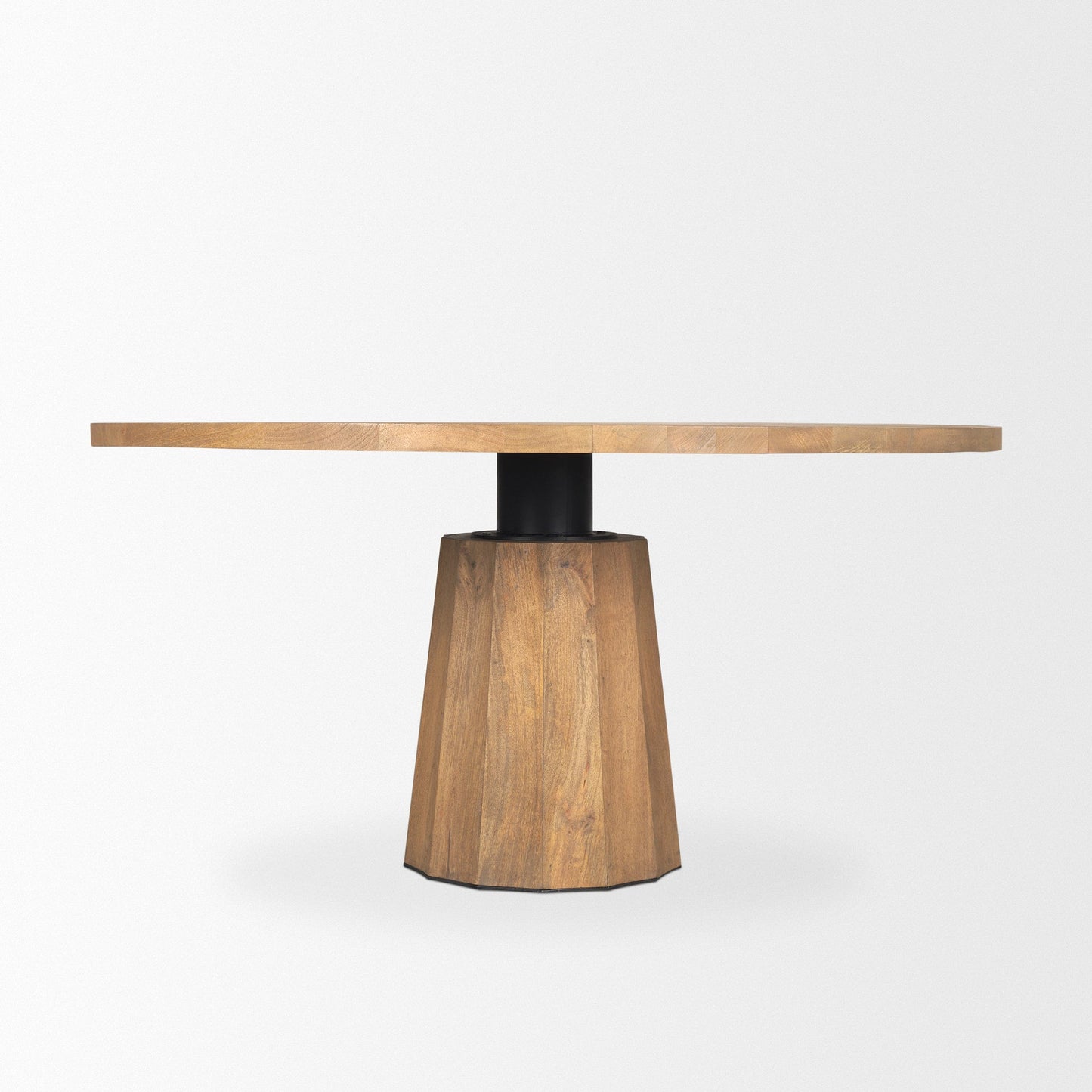 Mercana Swanson Wooden Round Pedestal Dining Table