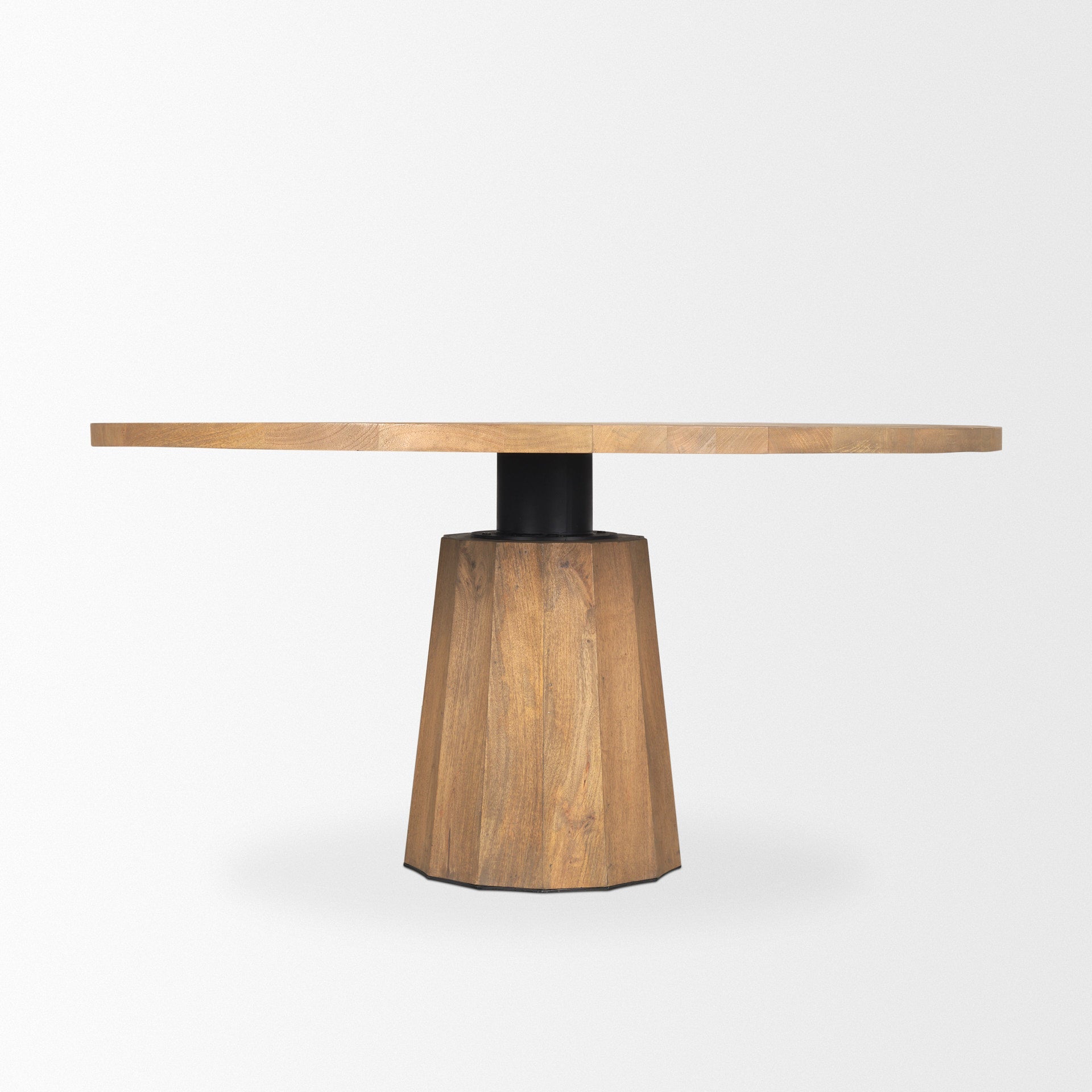 Mercana Swanson Wooden Round Pedestal Dining Table