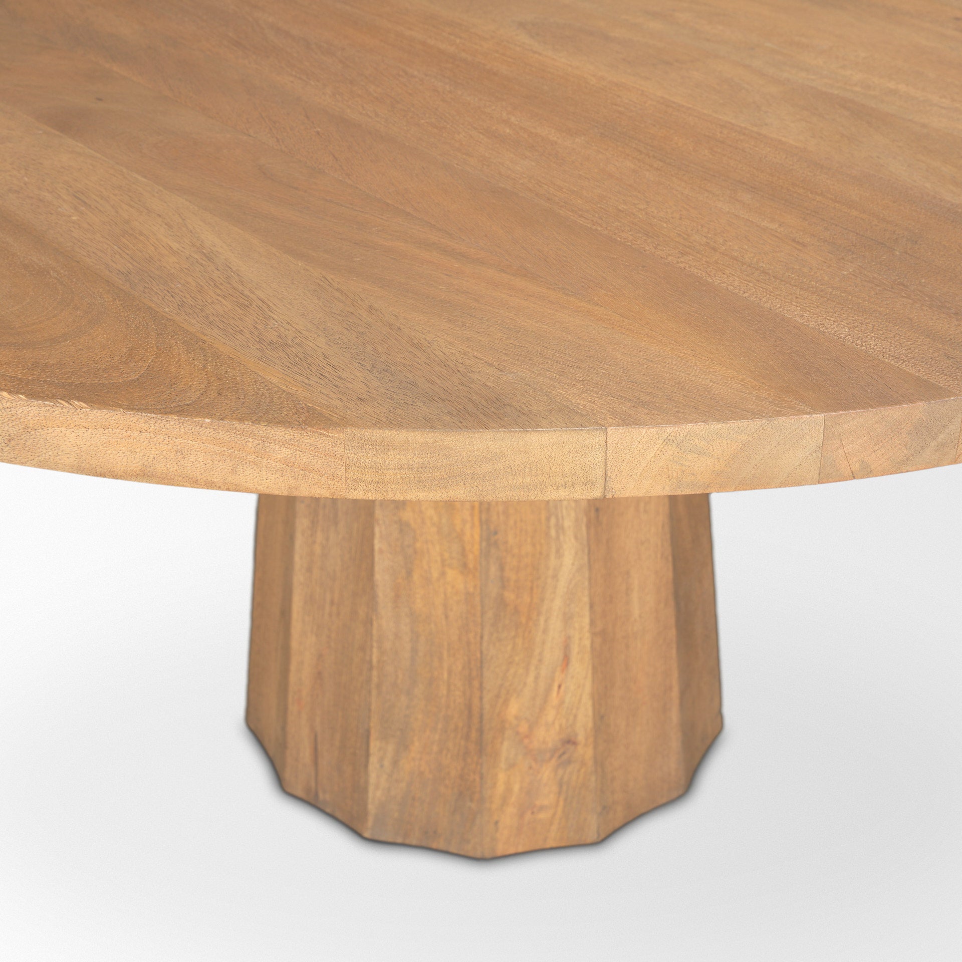 Mercana Swanson Wooden Round Pedestal Dining Table