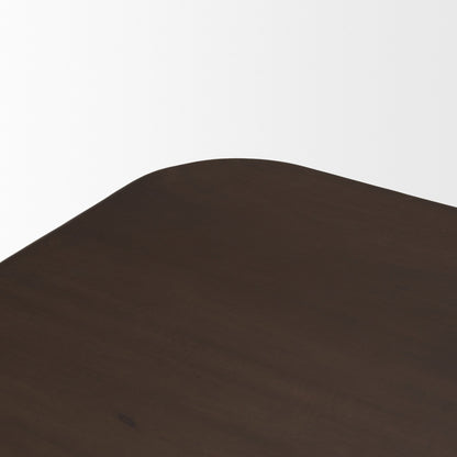 Mercana Welborn Dark Brown Wood Dining Table