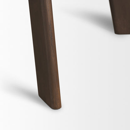 Mercana Welborn Dark Brown Wood Dining Table