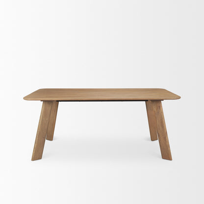 Mercana Welborn Dark Brown Wood Dining Table